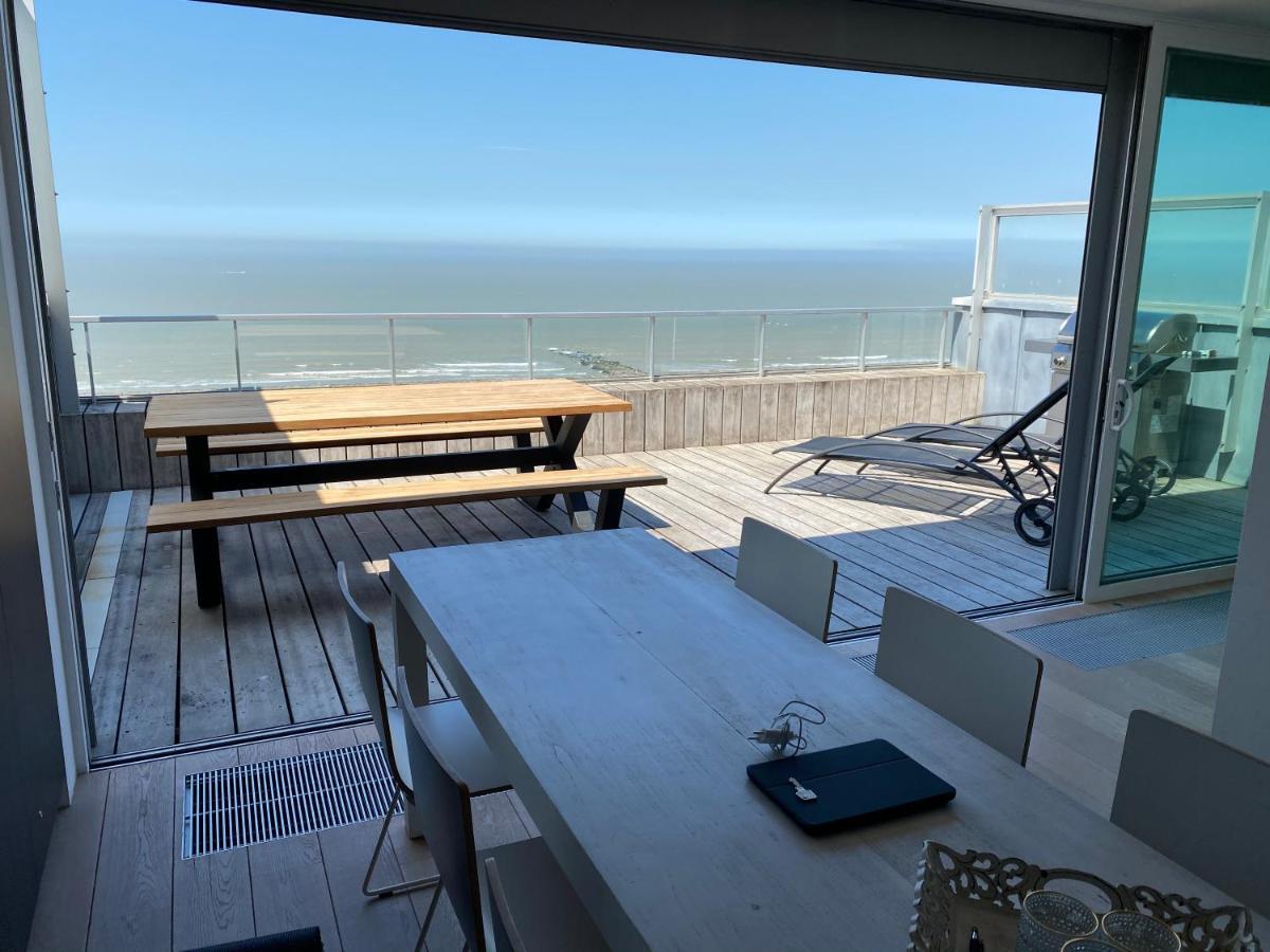 Апартаменти Penthouse Sea-Loft Blankenberge, Uniek Zeezicht, Luxeloft Met 40M2 Terras! Екстер'єр фото
