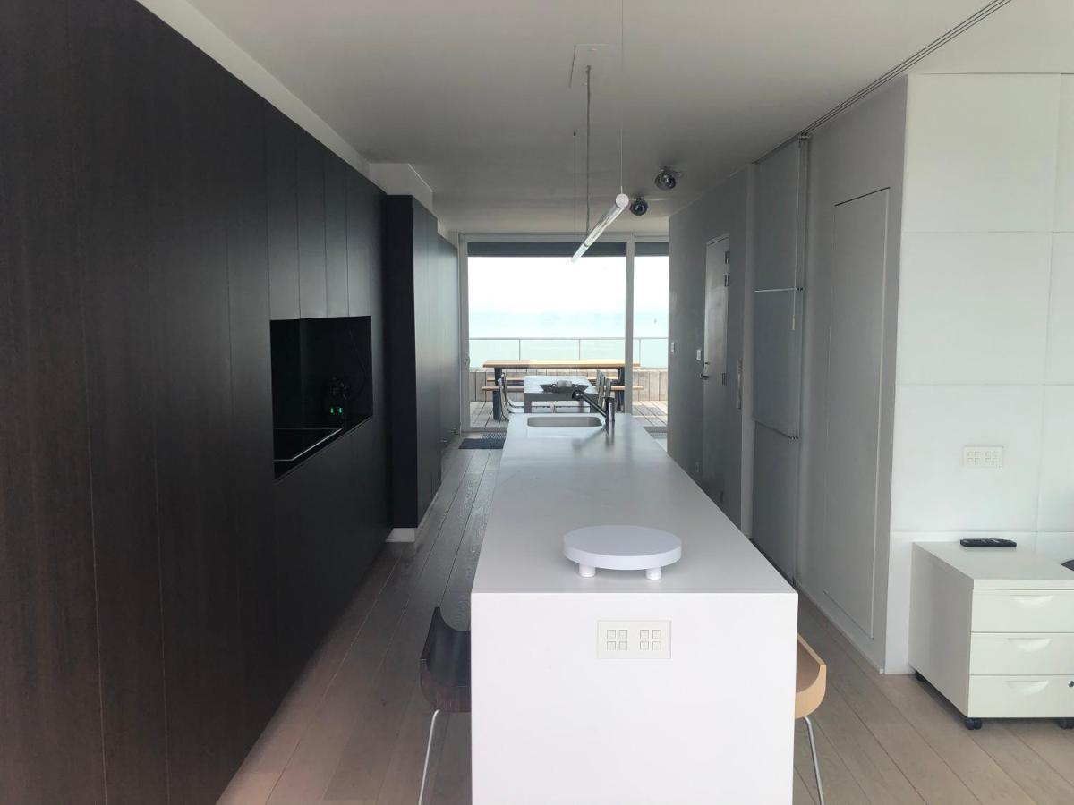Апартаменти Penthouse Sea-Loft Blankenberge, Uniek Zeezicht, Luxeloft Met 40M2 Terras! Екстер'єр фото