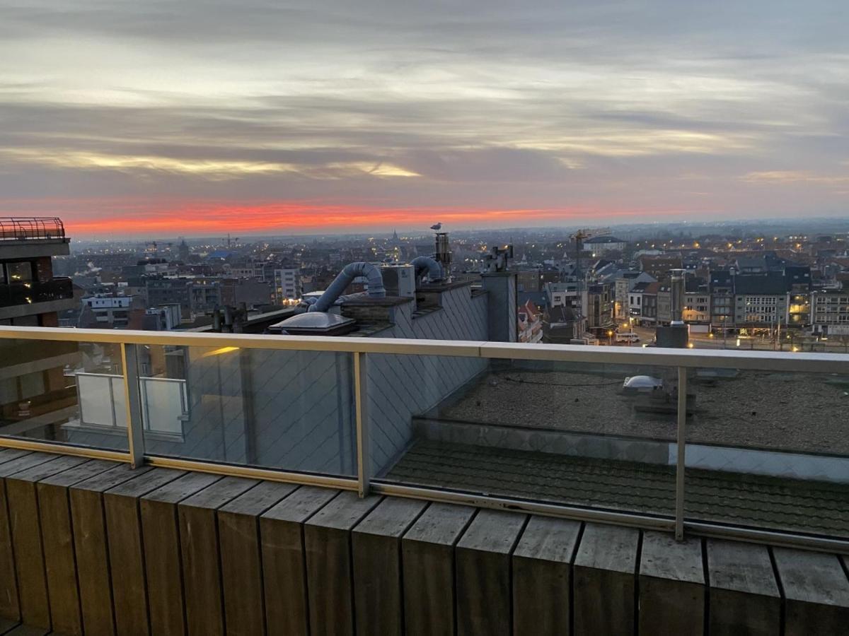Апартаменти Penthouse Sea-Loft Blankenberge, Uniek Zeezicht, Luxeloft Met 40M2 Terras! Екстер'єр фото